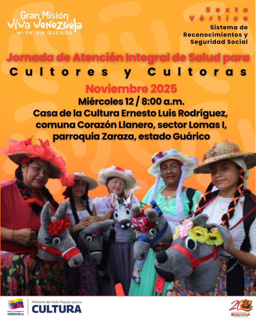 ¡Unidos por el bienestar de nuestros artistas y creadores de Guárico!